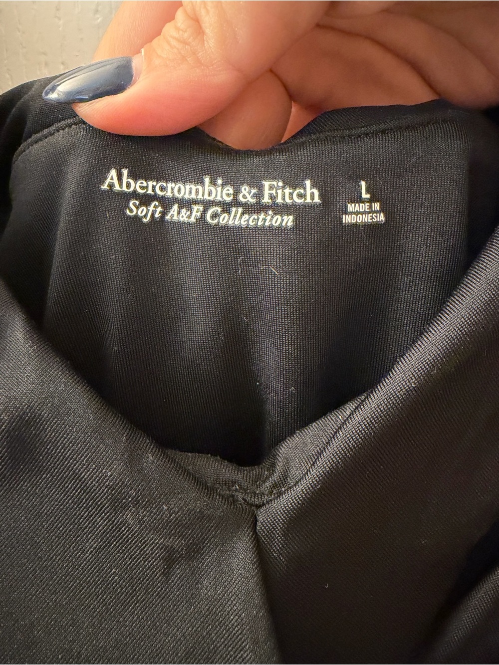Abercrombie & Fitch Black Draped V-Neck Bodysuit - Picture 5 of 5